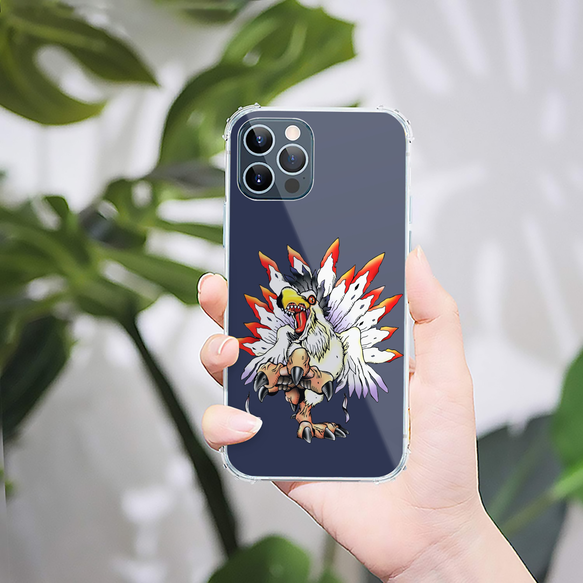 （画像用） Digimon デジタルモンスター/デジモン 【iPhone 12シリーズ対応】透明スマホケース（クリアソフトケース）